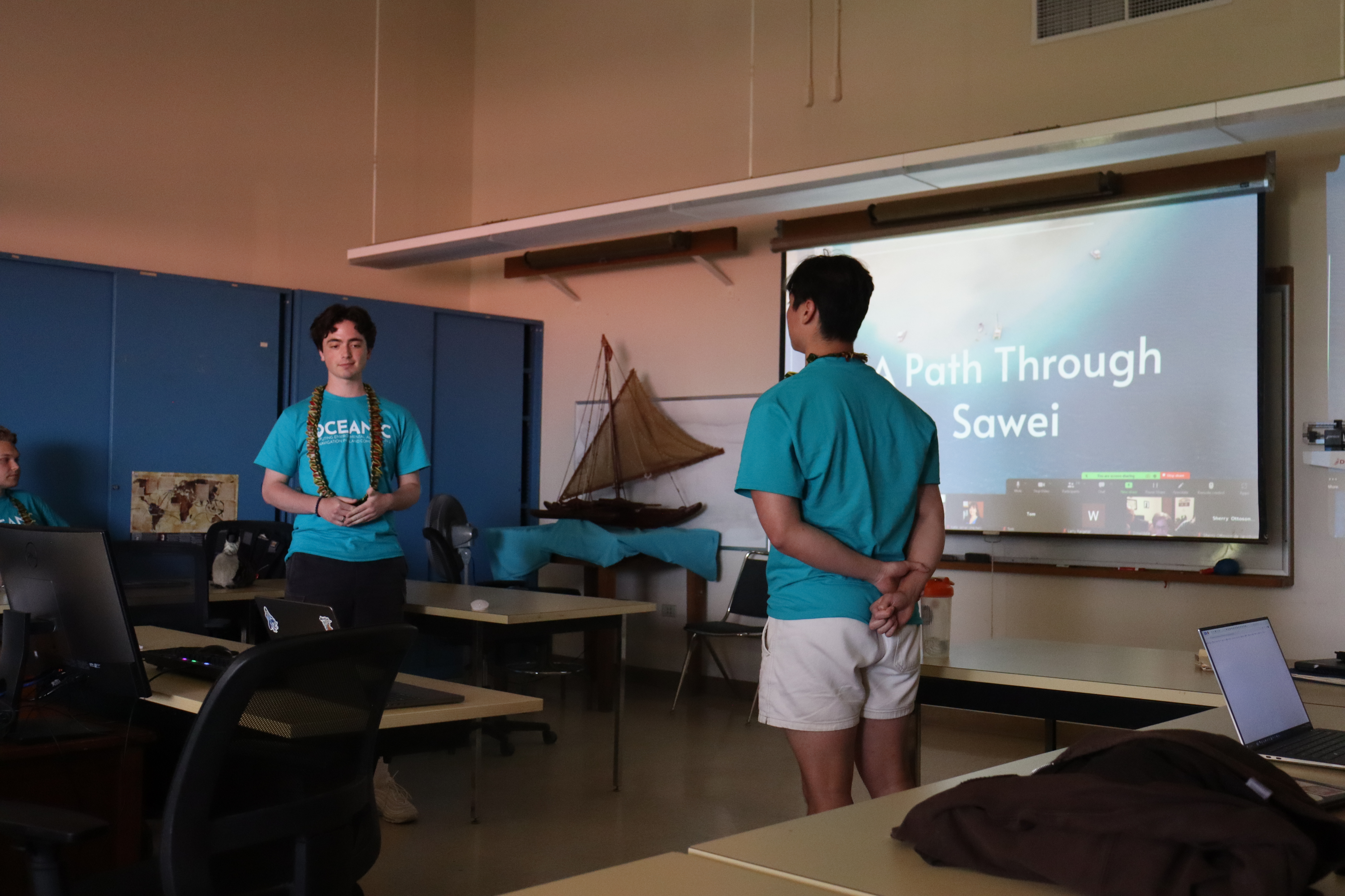 Chris and Connor present at UH Hilo.